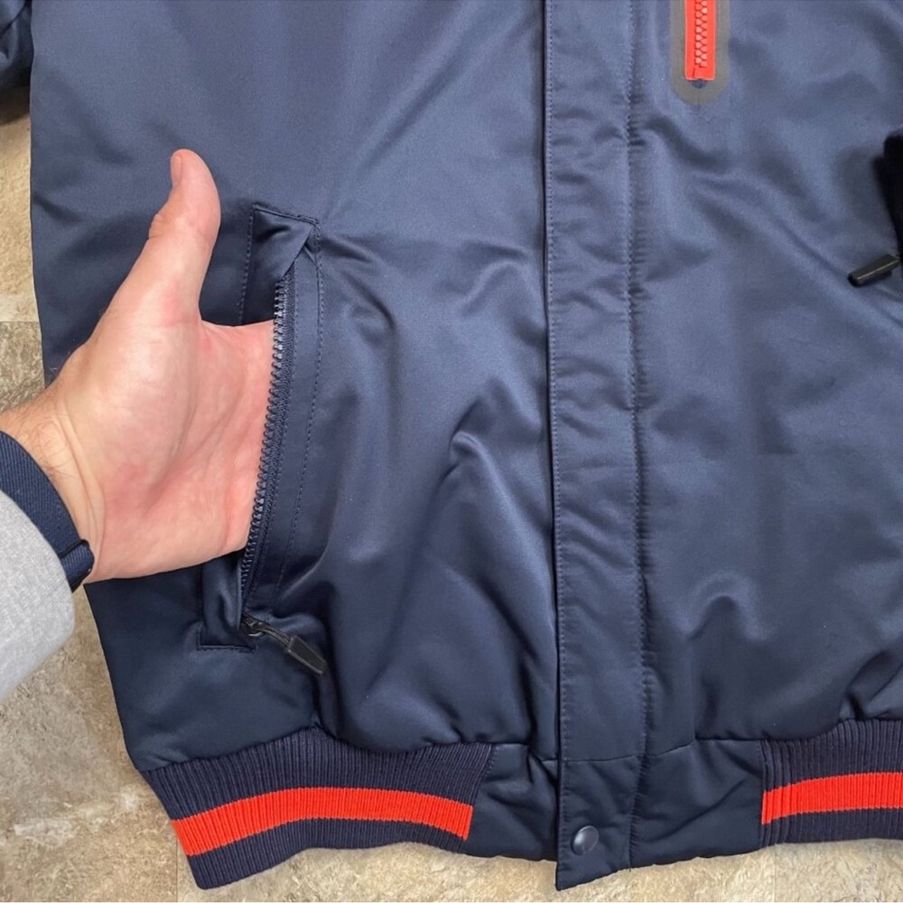 NFL Navy and Orange Bomber Jacket UNISEX - Picture 4 of 11
